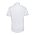 Weiß - Back - Russell Collection - Hemd für Herren  kurzärmlig