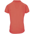 Pop Orange - Back - SOLS - "Planet" Poloshirt Baumwolle aus biologischem Anbau für Damen
