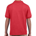 Rot - Back - Gildan - Poloshirt für Kinder