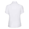 Weiß - Back - Russell Collection - "Ultimate" Hemd für Damen  kurzärmlig