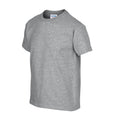 Grau - Side - Gildan - T-Shirt Schwere Qualität für Kinder  kurzärmlig
