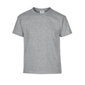 Grau - Front - Gildan - T-Shirt Schwere Qualität für Kinder  kurzärmlig