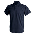Marineblau - Front - Finden & Hales - Poloshirt für Herren