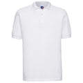 Weiß - Front - Russell - Poloshirt Strapazierfähig für Herren