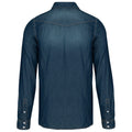 Blue Jeans - Back - Kariban - Hemd für Herren  Langärmlig
