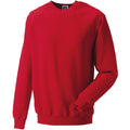 Rot - Front - Russell - "Spotshield" Sweatshirt für Herren  Raglanärmel