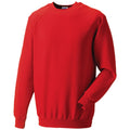 Leuchtend Rot - Front - Russell - "Spotshield" Sweatshirt für Herren  Raglanärmel
