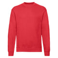 Rot - Front - Fruit of the Loom - Sweatshirt Überschnittene Schulter für Herren