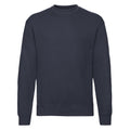 Marineblau - Front - Fruit of the Loom - Sweatshirt Überschnittene Schulter für Herren