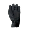 Schwarz - Back - Result Winter Essentials - Herren-Damen Unisex Thermo-Handschuhe, Softshell