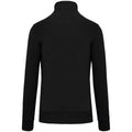 Schwarz - Back - Kariban - Sweatshirt Reißverschluss für Herren