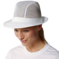 Weiß - Front - Dennys - Trilby-Hut für Herren-Damen Unisex
