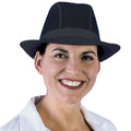 Schwarz - Front - Dennys - Trilby-Hut für Herren-Damen Unisex