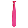 Leuchtend Pink - Front - Premier - Krawatte für Herren-Damen Unisex