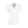 Weiß - Front - Kustom Kit - "Sophia Comfortec" Poloshirt V-Ausschnitt für Damen