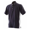 Marineblau-Weiß - Front - Finden & Hales - Poloshirt für Herren - Sport