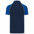 Marineblau-Königsblau - Back - Kariban - Poloshirt für Herren - Baseball