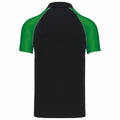Schwarz-Grün - Back - Kariban - Poloshirt für Herren - Baseball