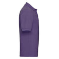 Violett - Side - Russell - Poloshirt für Herren