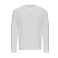 Weiß - Front - Awdis - T-Shirt für Herren-Damen Unisex  Langärmlig