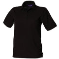 Schwarz - Front - Henbury - Poloshirt für Damen