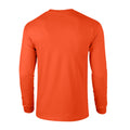 Orange - Back - Gildan - "Ultra" T-Shirt für Herren-Damen Unisex  Langärmlig