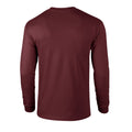 Weinrot - Back - Gildan - "Ultra" T-Shirt für Herren-Damen Unisex  Langärmlig
