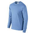 Carolina Blau - Side - Gildan - "Ultra" T-Shirt für Herren-Damen Unisex  Langärmlig
