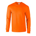 S Orange - Front - Gildan - "Ultra" T-Shirt für Herren-Damen Unisex  Langärmlig