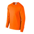 S Orange - Side - Gildan - "Ultra" T-Shirt für Herren-Damen Unisex  Langärmlig