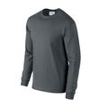 Holzkohle - Side - Gildan - "Ultra" T-Shirt für Herren-Damen Unisex  Langärmlig
