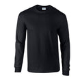 Schwarz - Front - Gildan - "Ultra" T-Shirt für Herren-Damen Unisex  Langärmlig