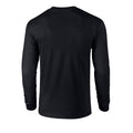 Schwarz - Back - Gildan - "Ultra" T-Shirt für Herren-Damen Unisex  Langärmlig
