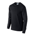 Schwarz - Side - Gildan - "Ultra" T-Shirt für Herren-Damen Unisex  Langärmlig
