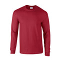 Kardinal-Rot - Front - Gildan - "Ultra" T-Shirt für Herren-Damen Unisex  Langärmlig