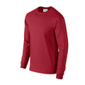 Kardinal-Rot - Side - Gildan - "Ultra" T-Shirt für Herren-Damen Unisex  Langärmlig