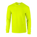 Sicherheits-Grün - Front - Gildan - "Ultra" T-Shirt für Herren-Damen Unisex  Langärmlig