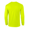 Sicherheits-Grün - Back - Gildan - "Ultra" T-Shirt für Herren-Damen Unisex  Langärmlig
