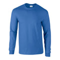 Königsblau - Front - Gildan - "Ultra" T-Shirt für Herren-Damen Unisex  Langärmlig