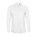 Aufgehelltes Weiß - Front - NEOBLU - "Basile" Hemd Baumwolle aus biologischem Anbau für Herren  Langärmlig