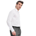Weiß - Lifestyle - Russell - "Ultimate" Formelles Hemd Bügelfrei für Herren  Langärmlig
