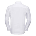 Weiß - Back - Russell - "Ultimate" Formelles Hemd Bügelfrei für Herren  Langärmlig