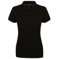 Schwarz - Front - Henbury - Poloshirt für Damen