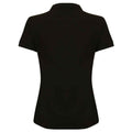 Schwarz - Back - Henbury - Poloshirt für Damen