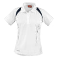 Weiß-Marineblau - Front - Spiro - "Team Spirit" Poloshirt für Damen