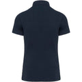 Marineblau - Back - Kariban - Poloshirt Nietenfront für Herren