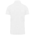 Weiß - Back - Kariban - Poloshirt Nietenfront für Herren