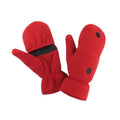 Rot - Front - Result - Herren-Damen Unisex Fingerlose Handschuhe