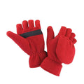 Rot - Back - Result - Herren-Damen Unisex Fingerlose Handschuhe