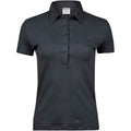 Dunkelgrau - Front - Tee Jays - Poloshirt Interlock-Nähte für Damen